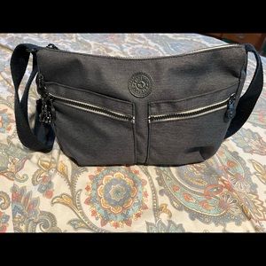 Kipling Izellah crossbody purse (charcoal), excellent used condition.